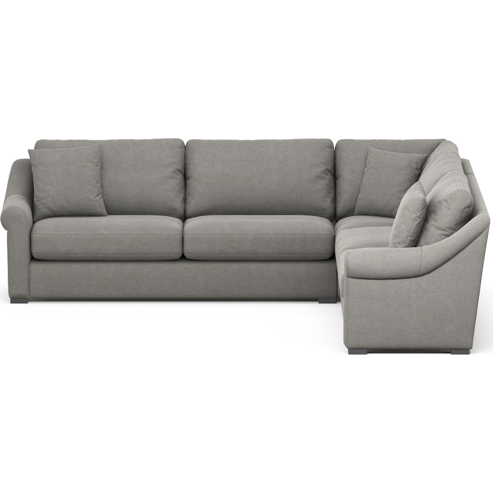 bowery gray sectional   