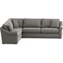 bowery gray sectional   