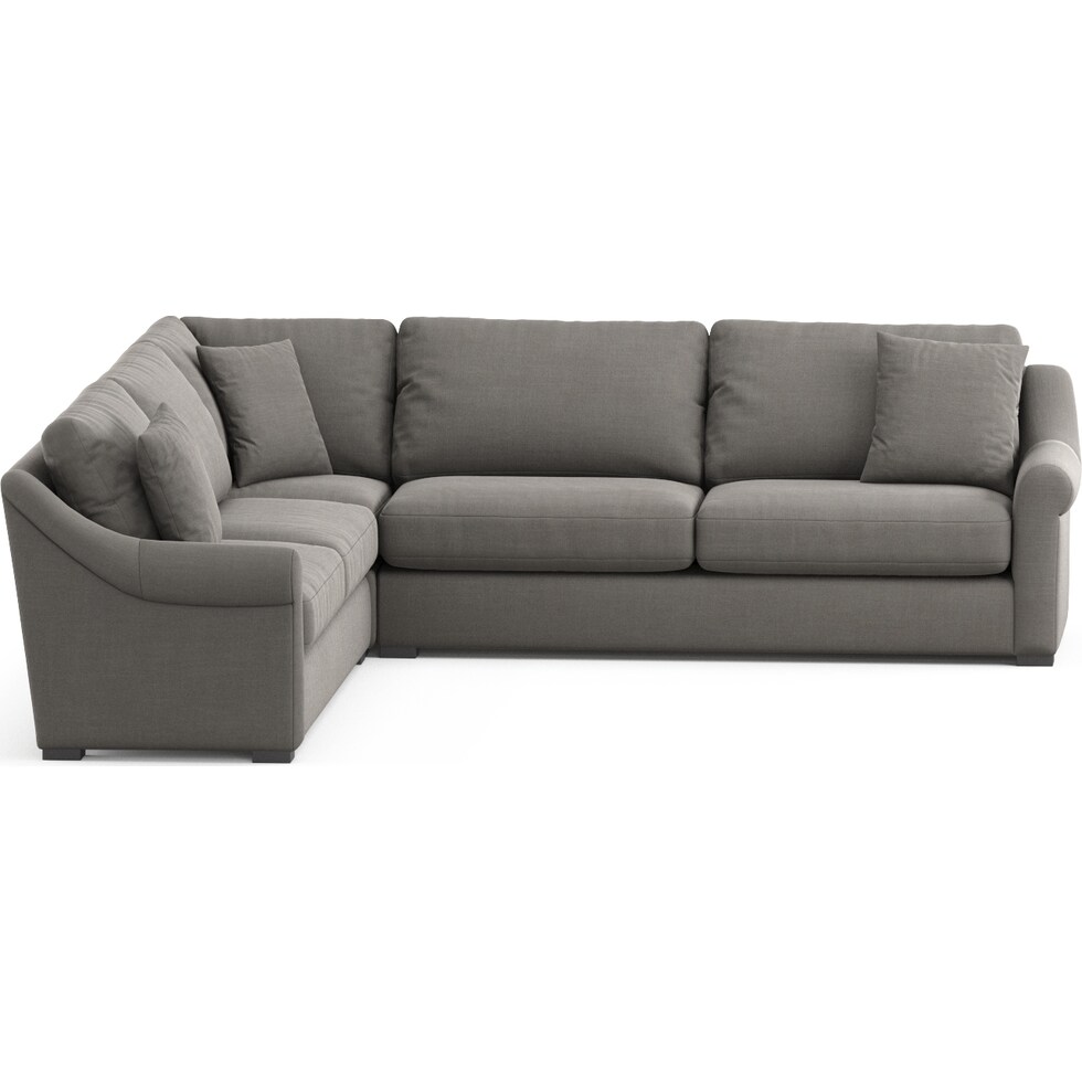 bowery gray sectional   