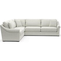bowery gray sleeper sectional   