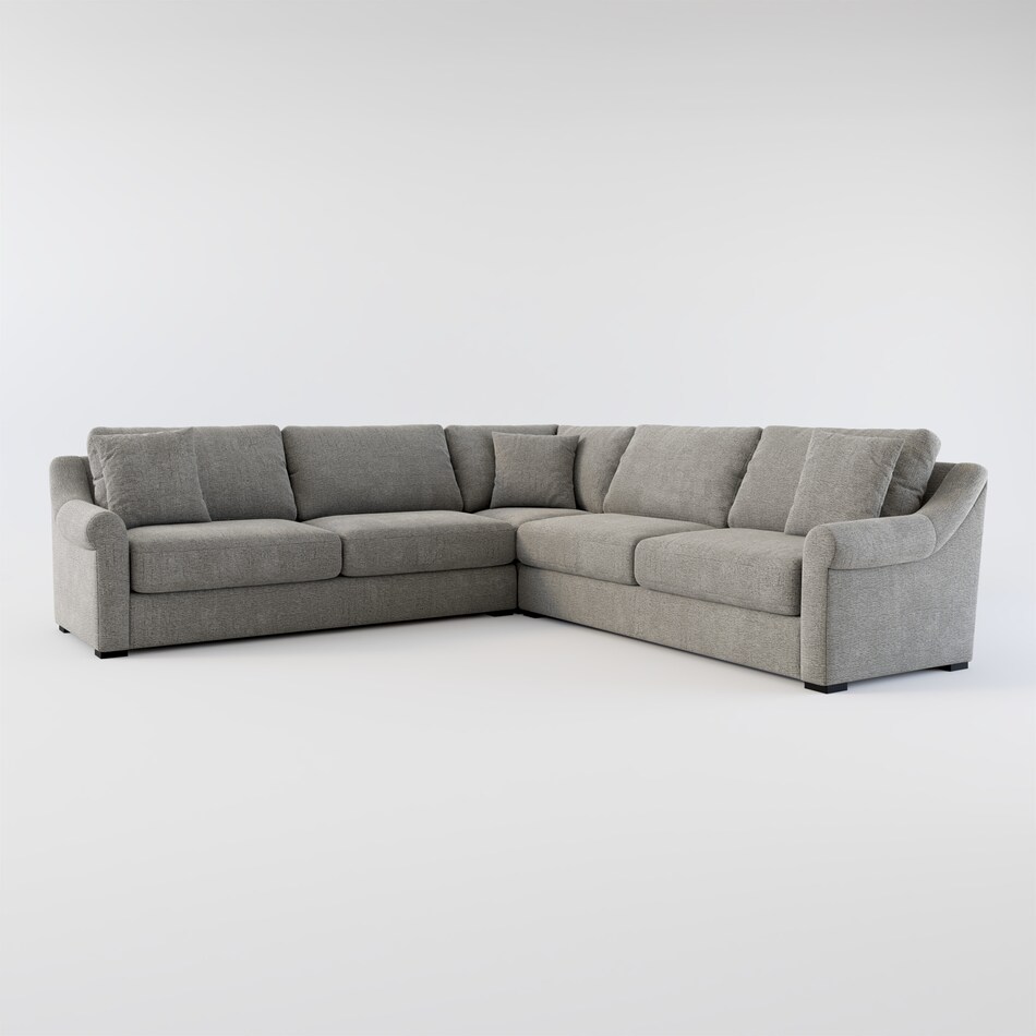 Bowery 3Piece Sleeper Sectional Value City Furniture