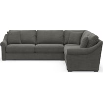 bowery gray sleeper sectional   