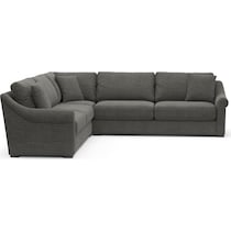 bowery gray sleeper sectional   