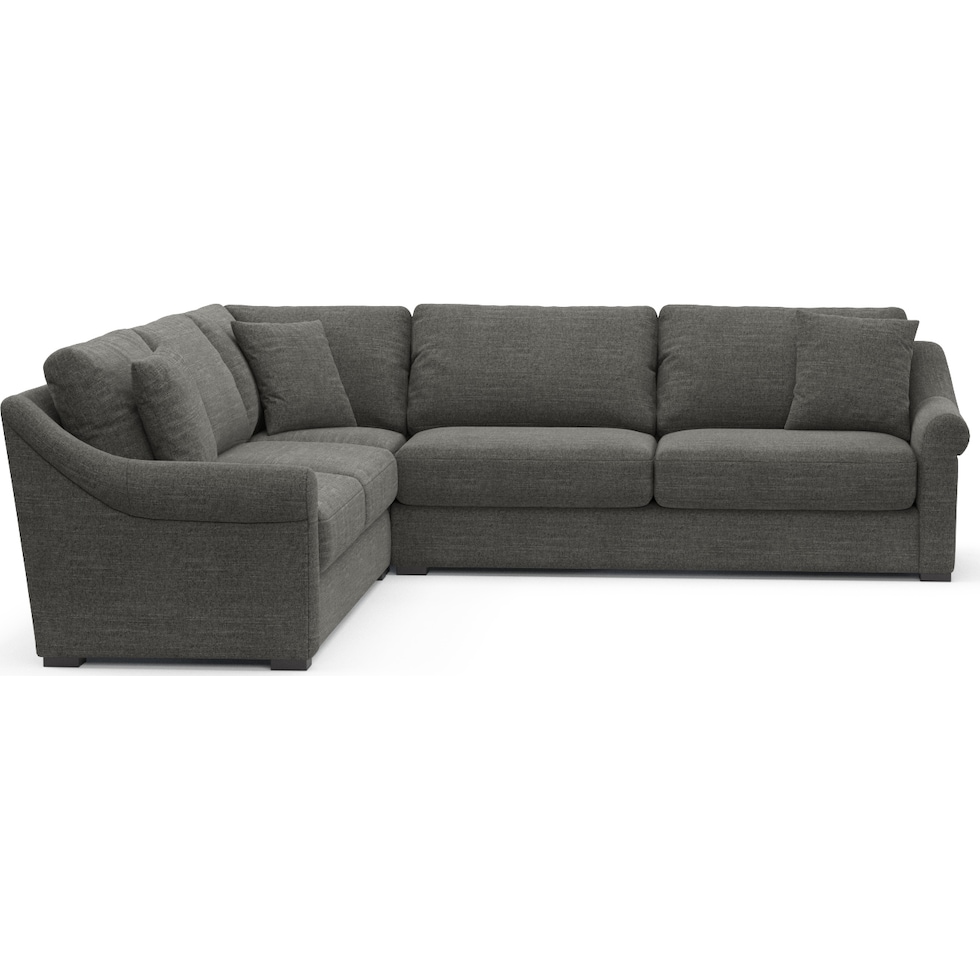 bowery gray sleeper sectional   