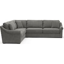 bowery gray sleeper sectional   