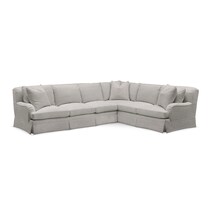 bowery gray sleeper sectional   