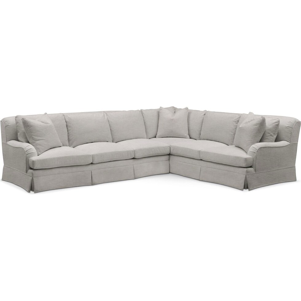 bowery gray sleeper sectional   