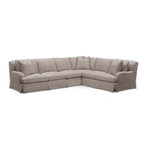 bowery gray sleeper sectional   