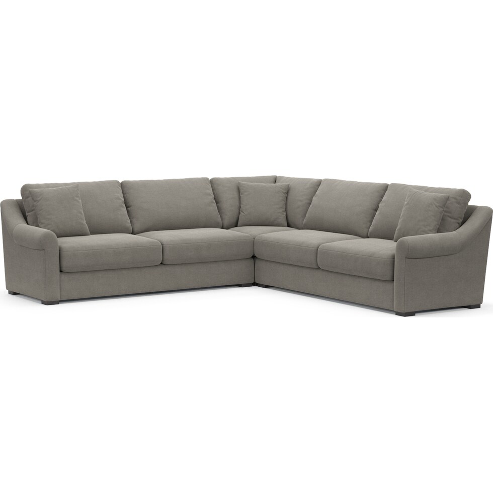bowery gray sleeper sectional   