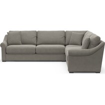 bowery gray sleeper sectional   
