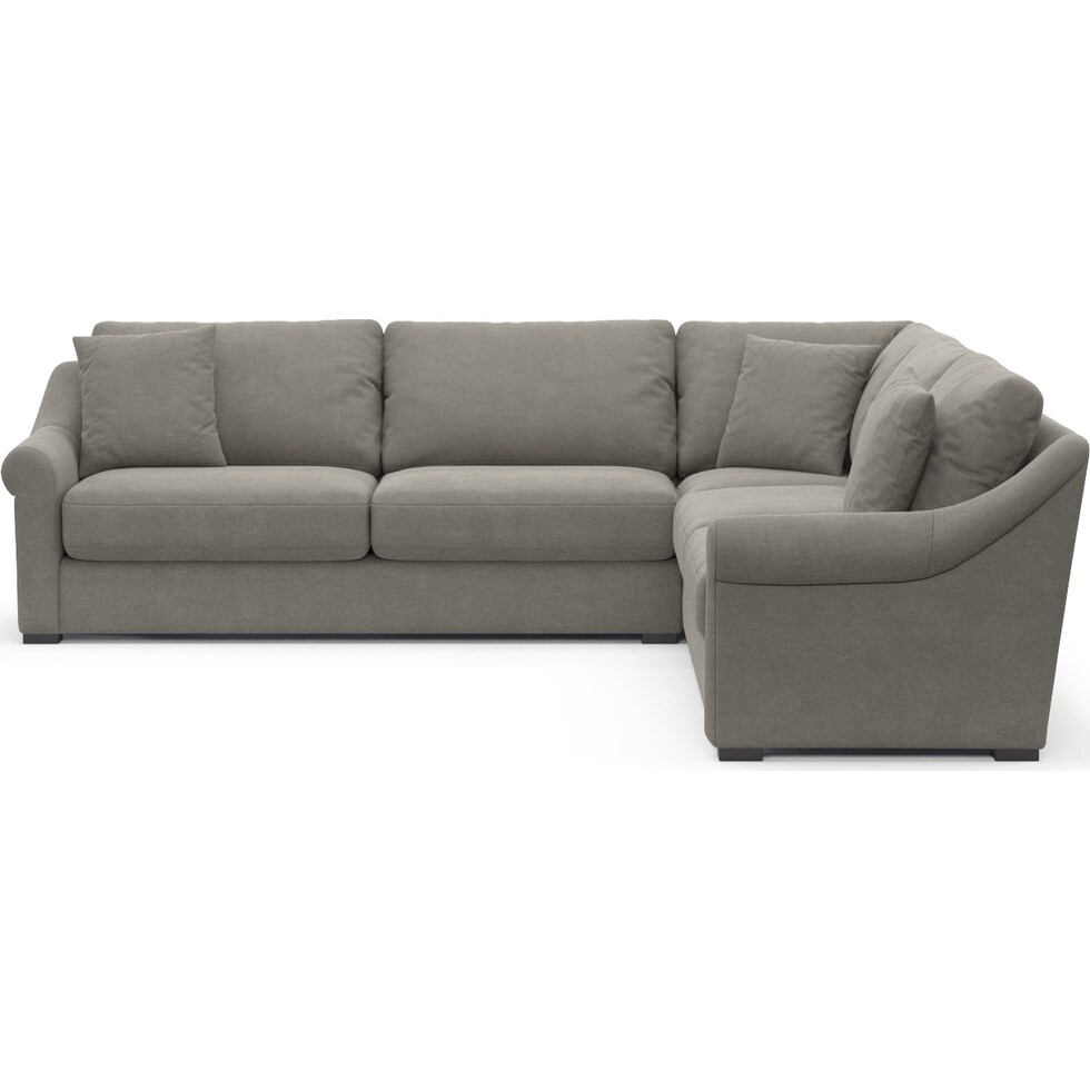 bowery gray sleeper sectional   
