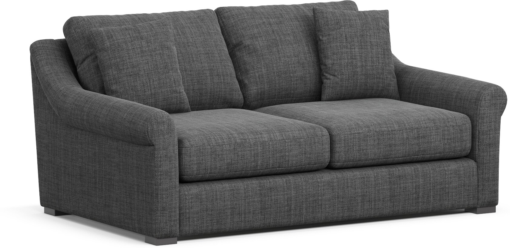 Bowery 87" Sofa Milford II Charcoal Value City Furniture