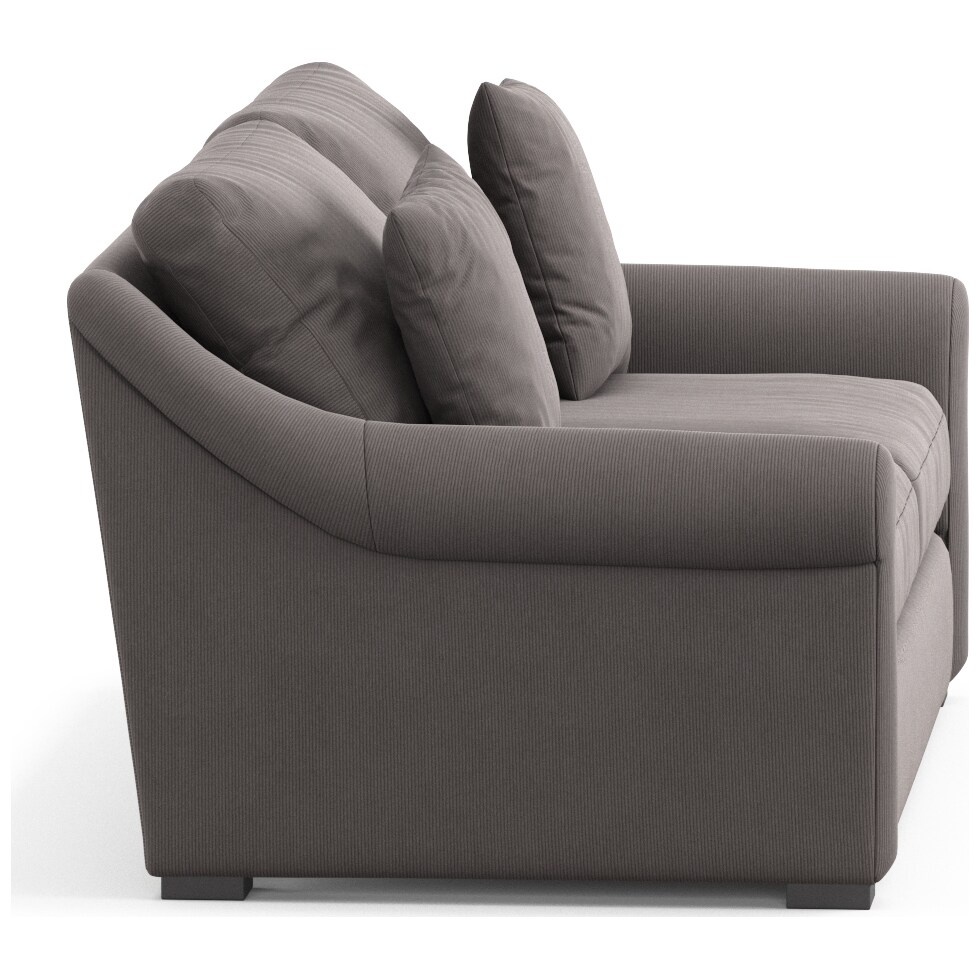 bowery gray sofa   