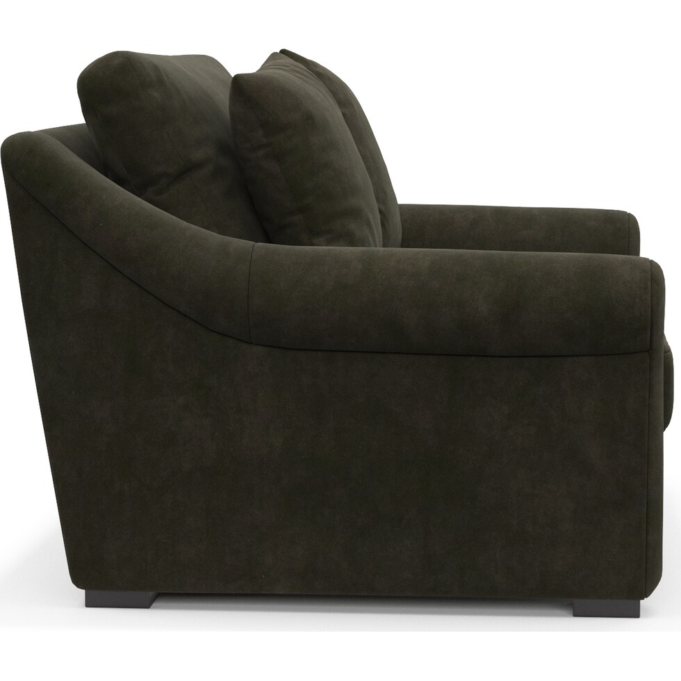 bowery green chair and a half   