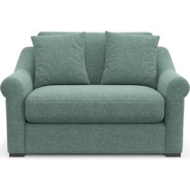 bowery green chair and a half   