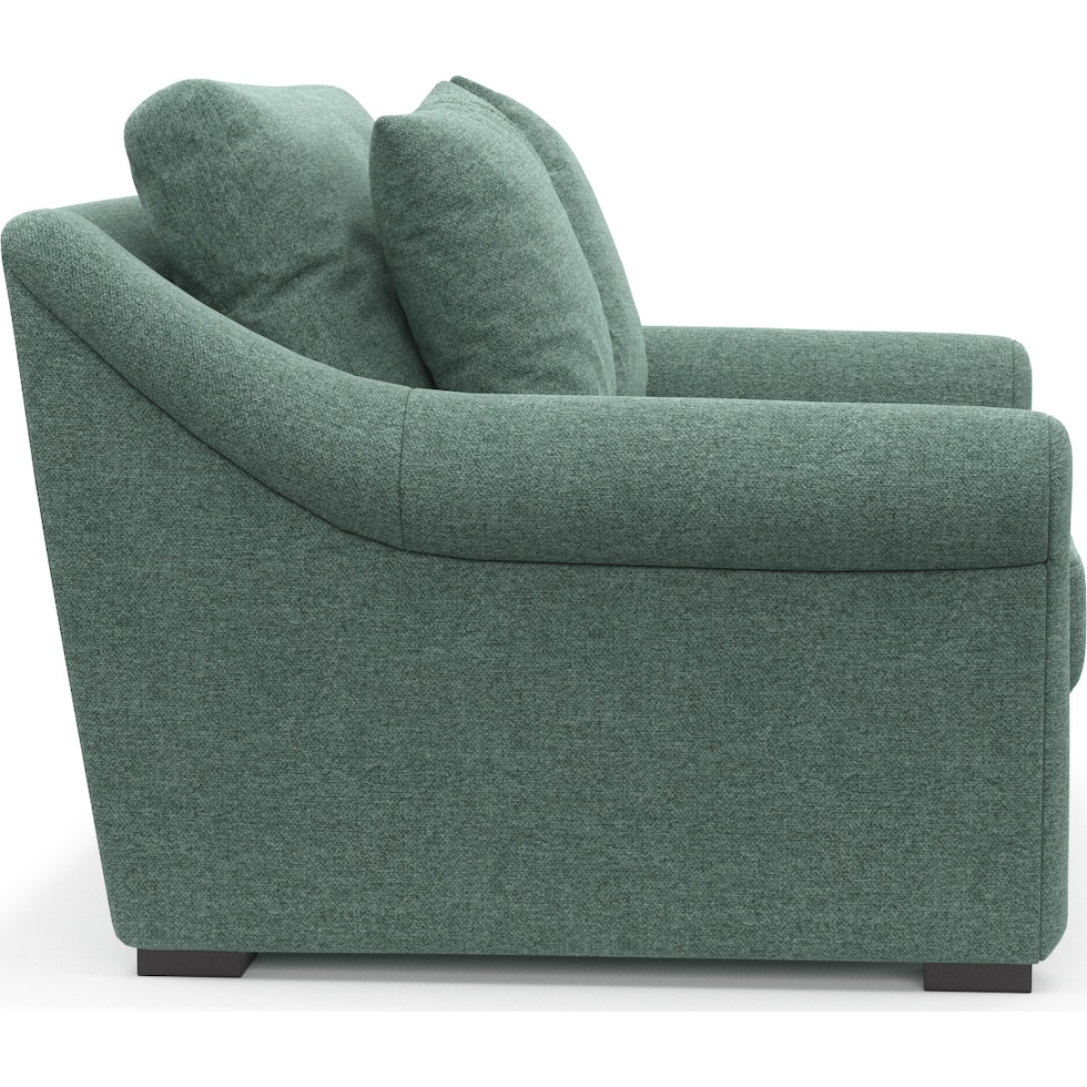 bowery green chair and a half   