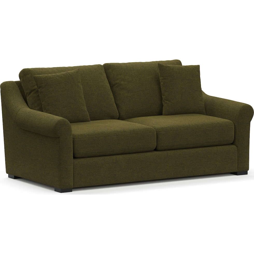 bowery green sofa   
