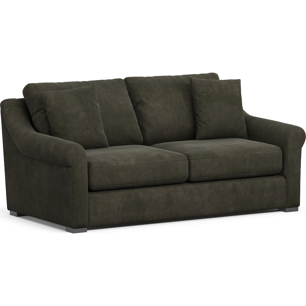 bowery green sofa   