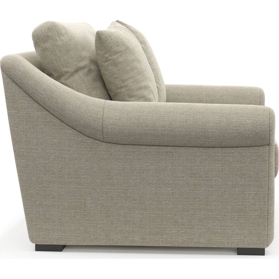 bowery light brown chair and a half   