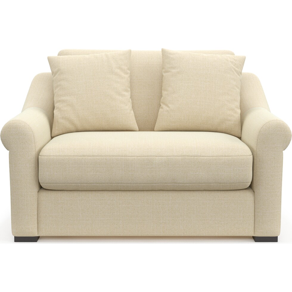 bowery light brown chair and a half   