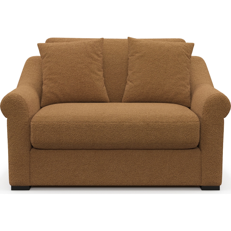 bowery light brown corner chair   