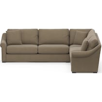 bowery light brown sectional   