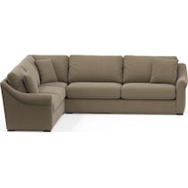 bowery light brown sectional   