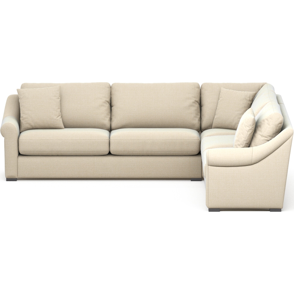 bowery light brown sectional   