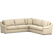 bowery light brown sectional   