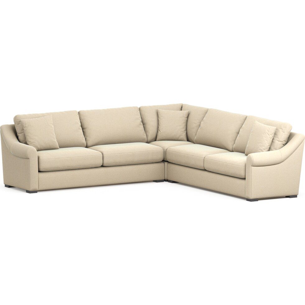 bowery light brown sectional   