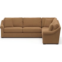 bowery light brown sleeper sectional   