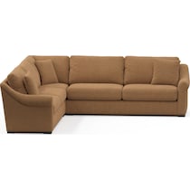 bowery light brown sleeper sectional   