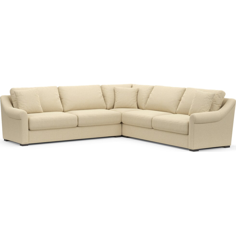 bowery light brown sleeper sectional   
