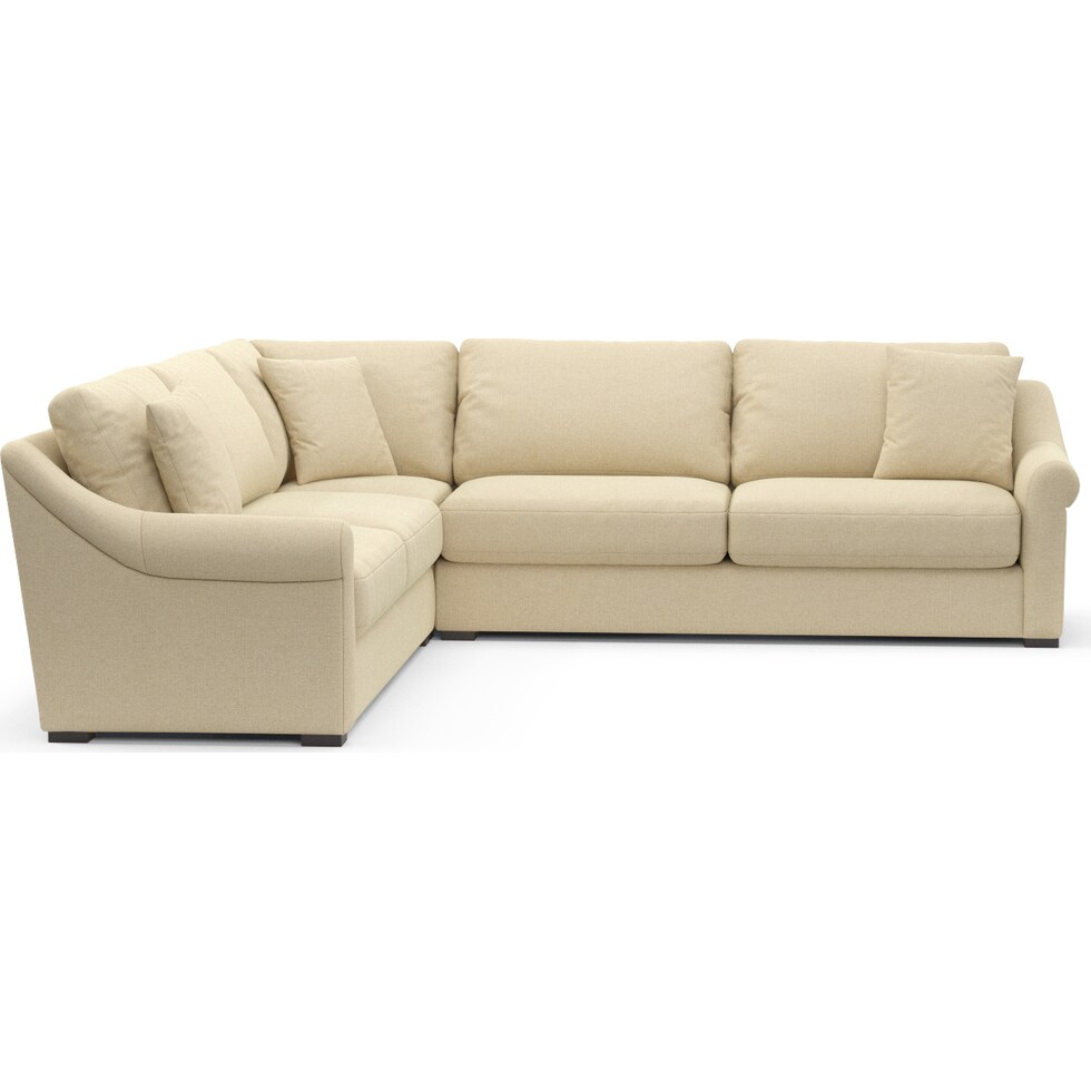 bowery light brown sleeper sectional   