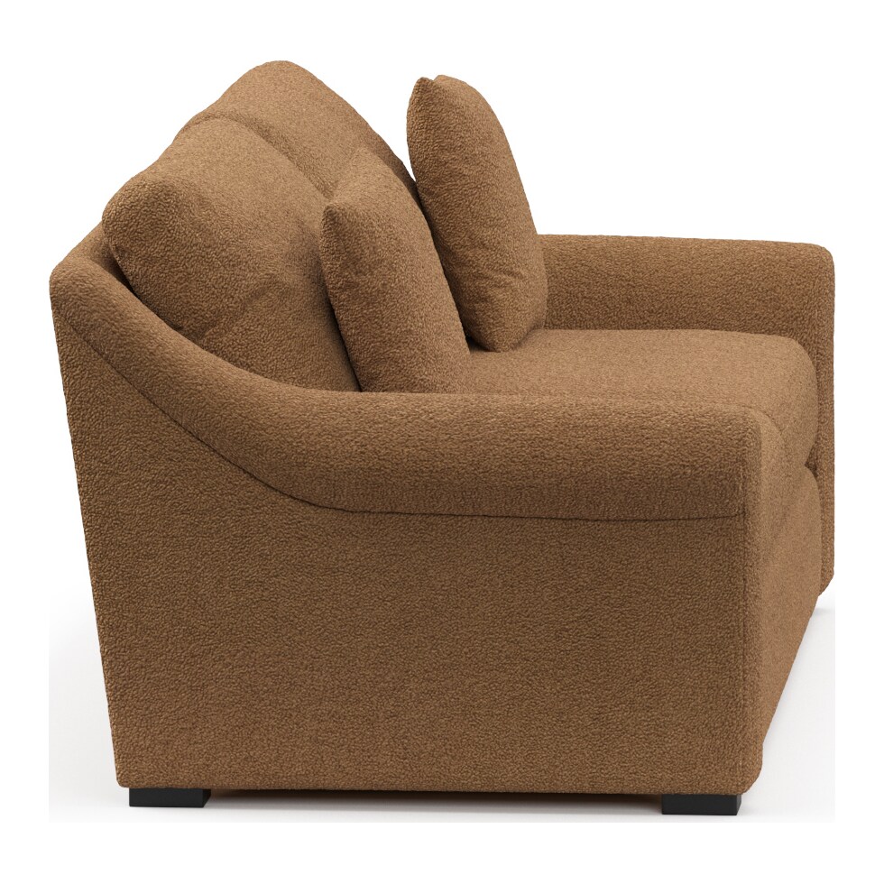bowery light brown sofa   