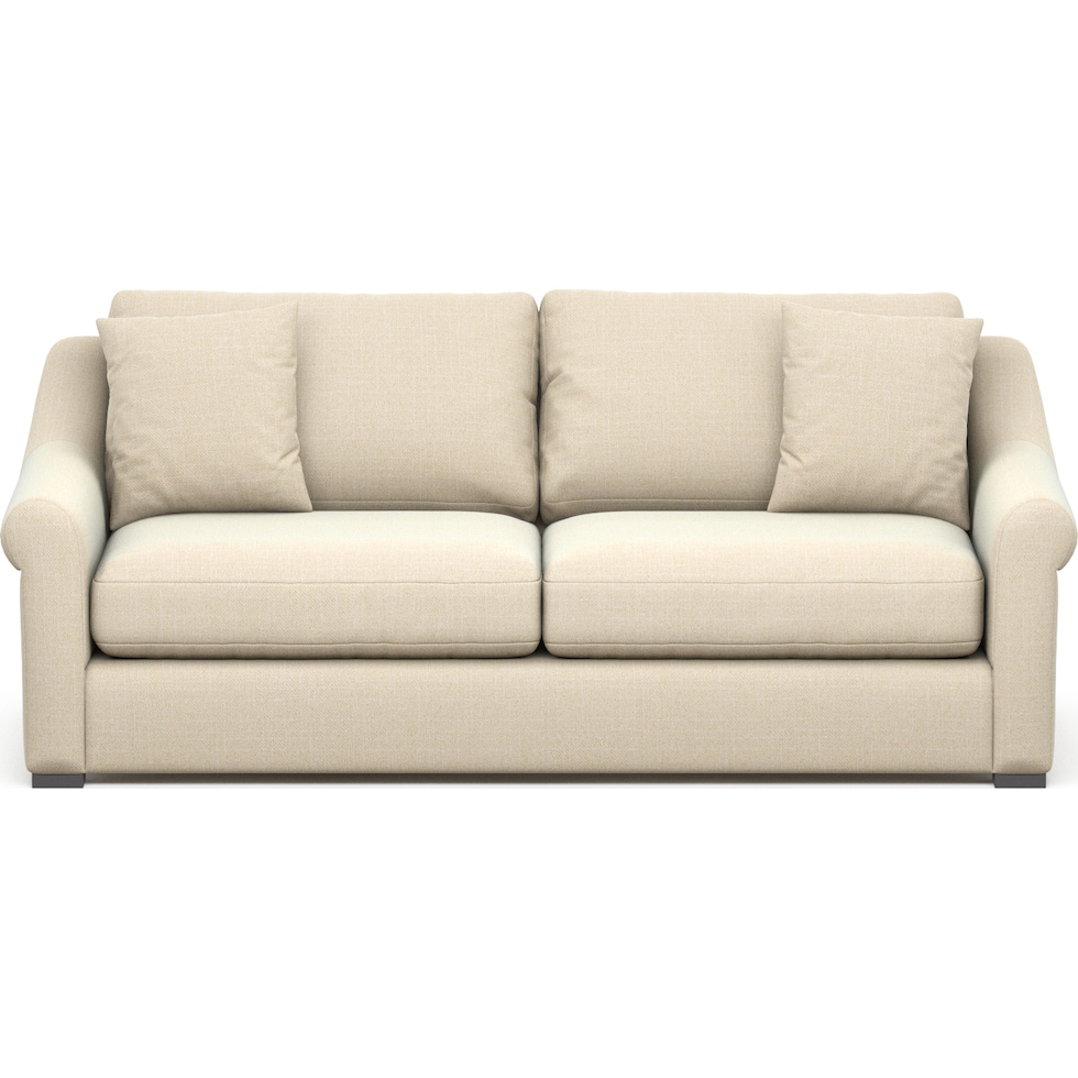 bowery light brown sofa   