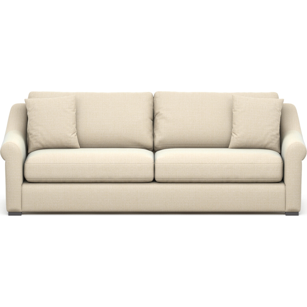 bowery light brown sofa   