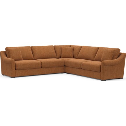 Bowery Core Comfort 3-Piece Sectional - Contessa Ginger