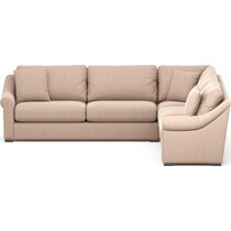 bowery orange sectional   
