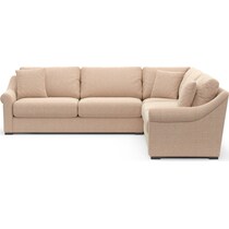 bowery orange sleeper sectional   