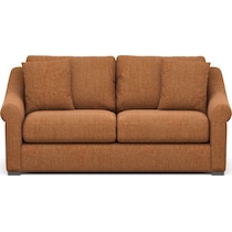 bowery orange sleeper sofa   
