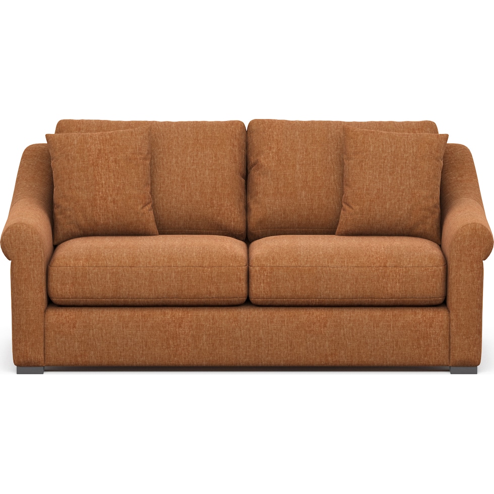 bowery orange sleeper sofa   