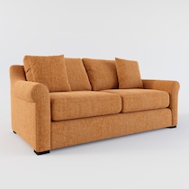 bowery orange sleeper sofa web   