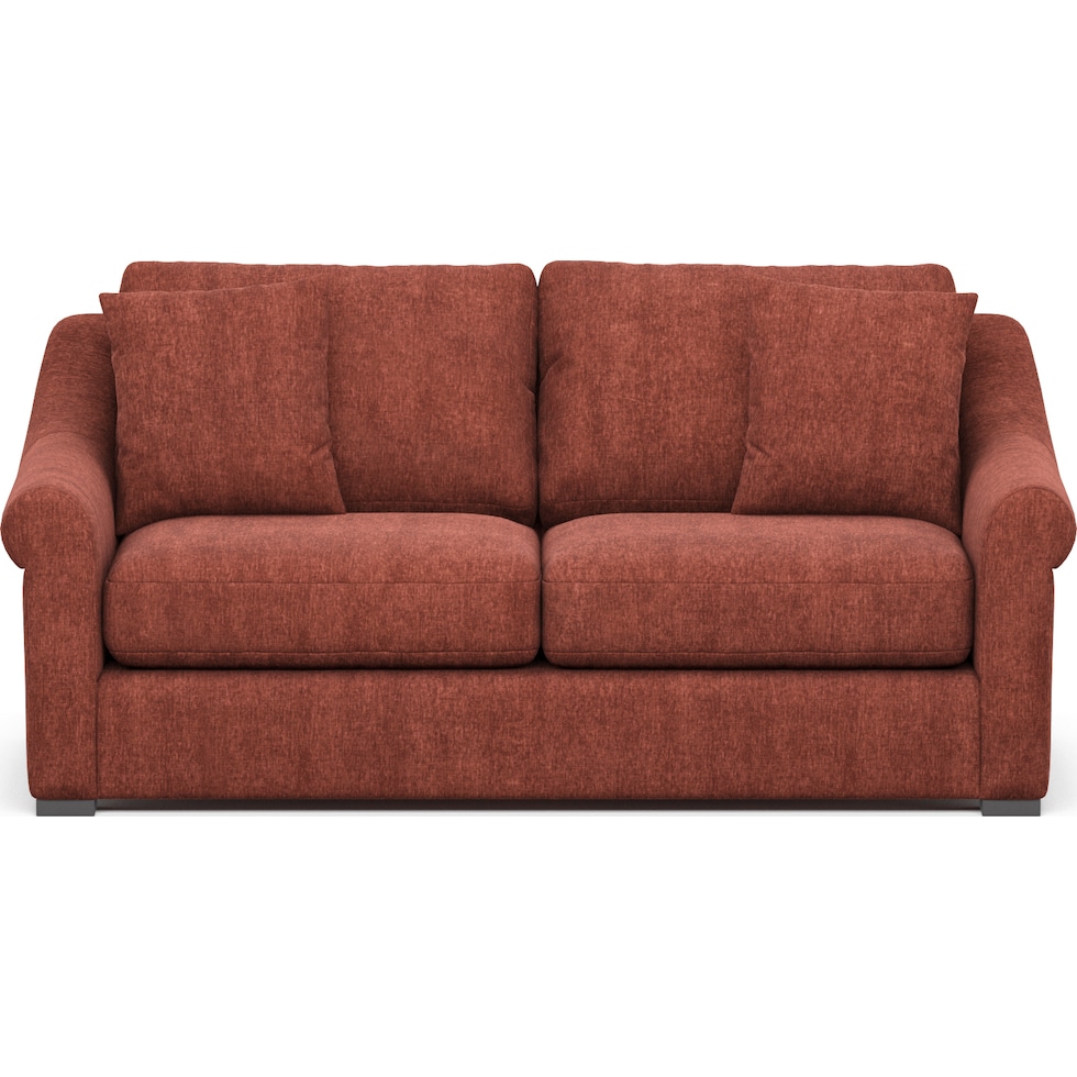 bowery orange sofa   