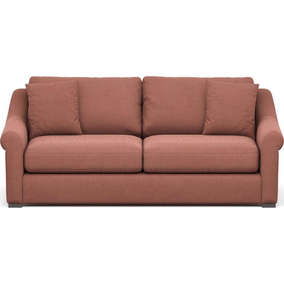 bowery pink sofa   