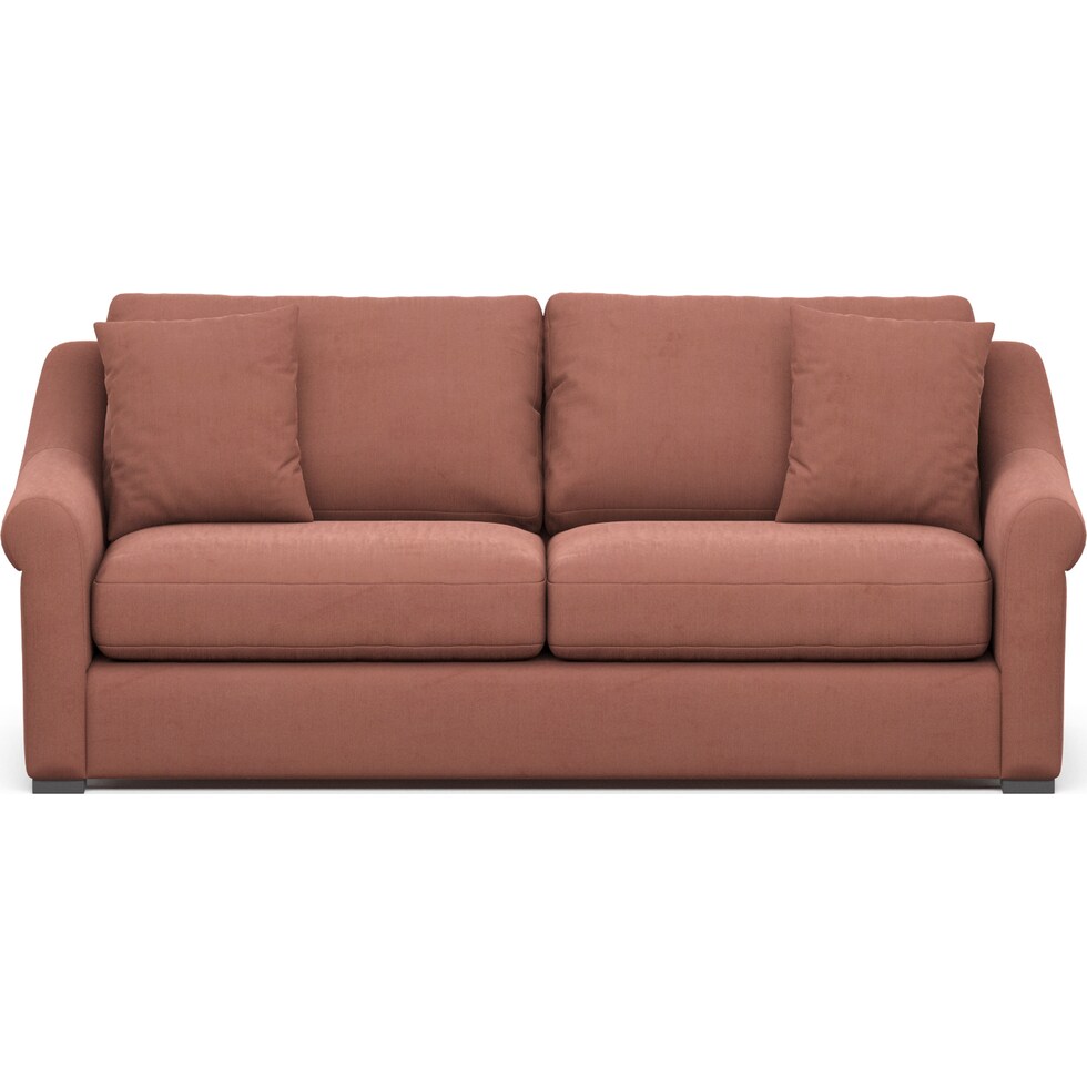 bowery pink sofa   