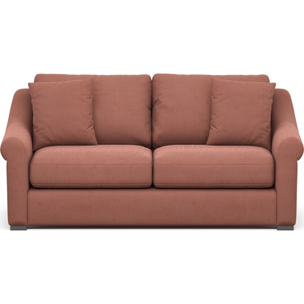 bowery pink sofa   