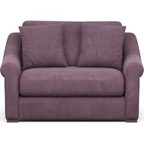 bowery purple chair and a half   