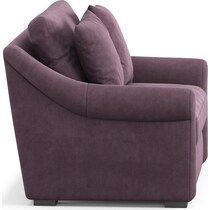 bowery purple chair and a half   