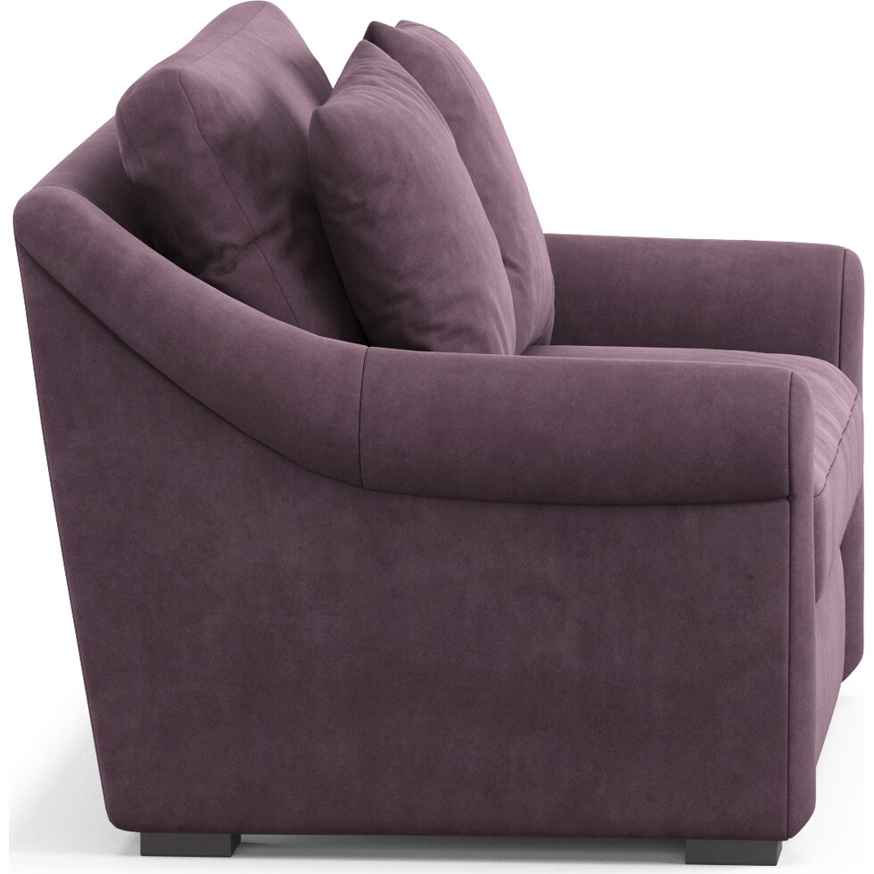 bowery purple chair and a half   